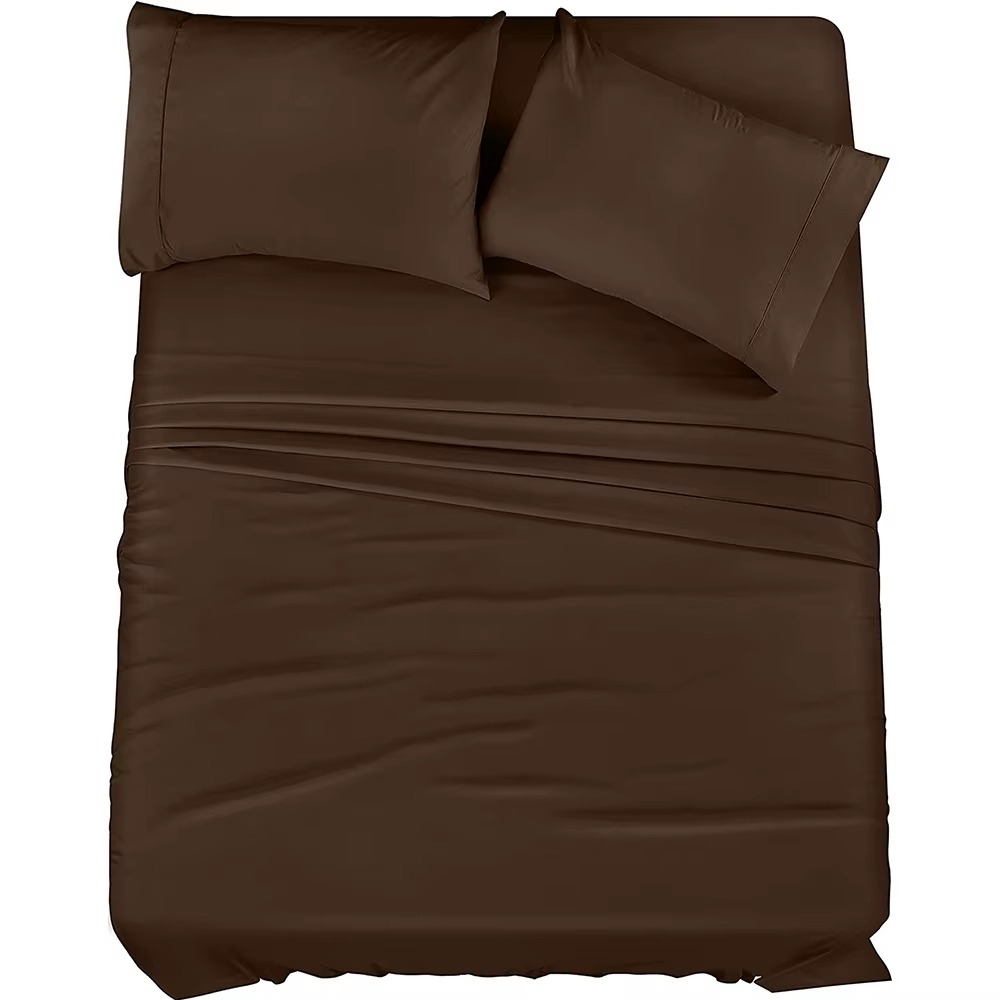 Draps lit microfibre 4 pièces